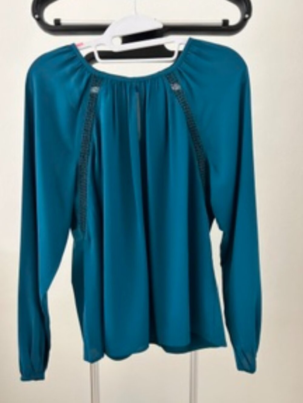Ann Taylor Deep Teal Blouse Size XS